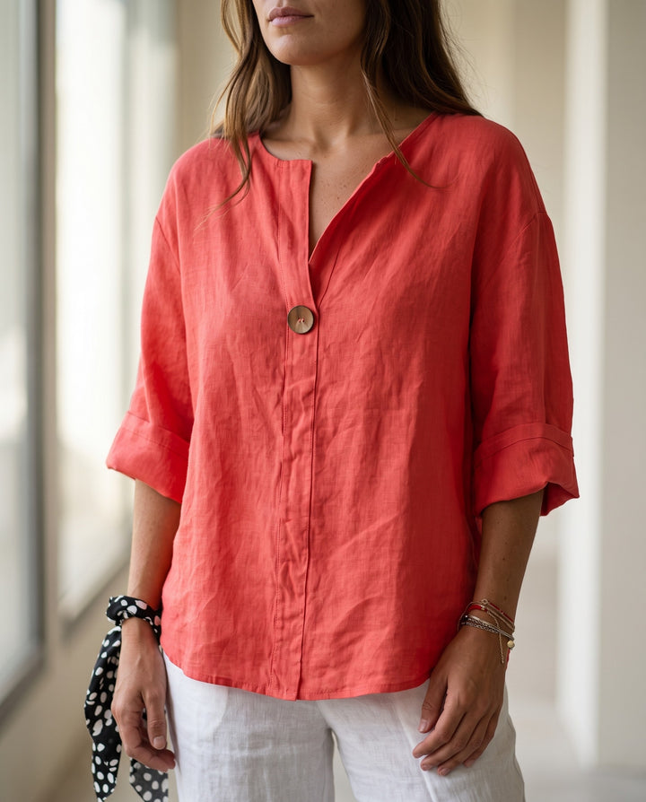 Cassidy Button-Front Blouse