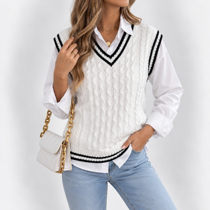 Easton Cable Knit Sweater Vest