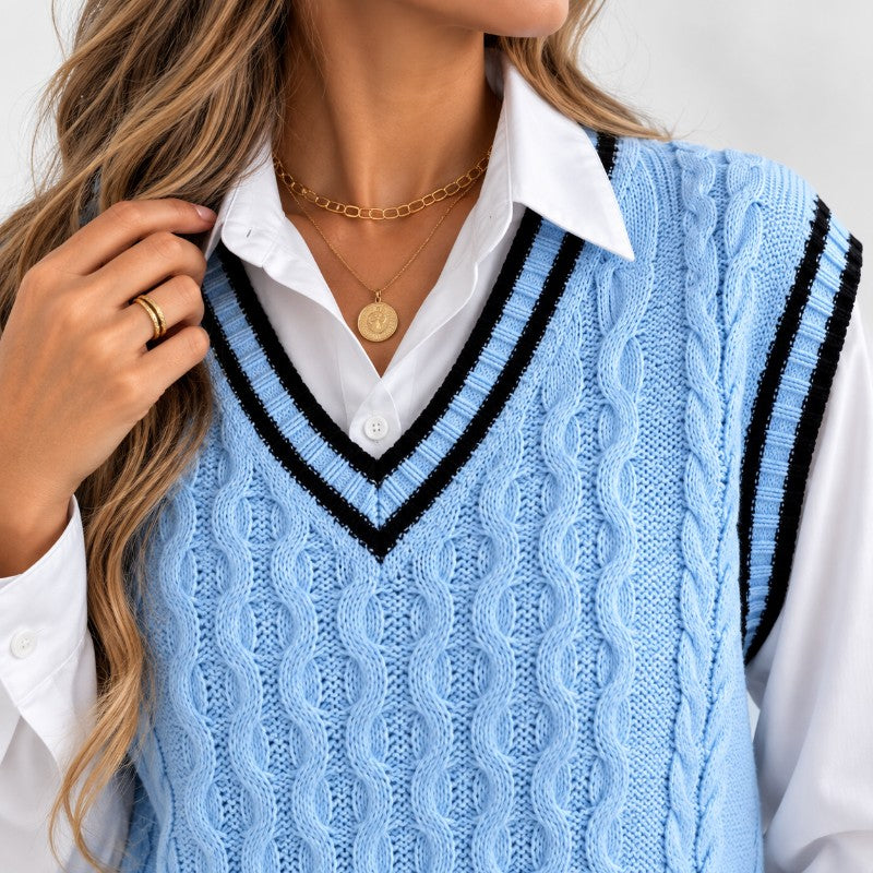 Easton Cable Knit Sweater Vest