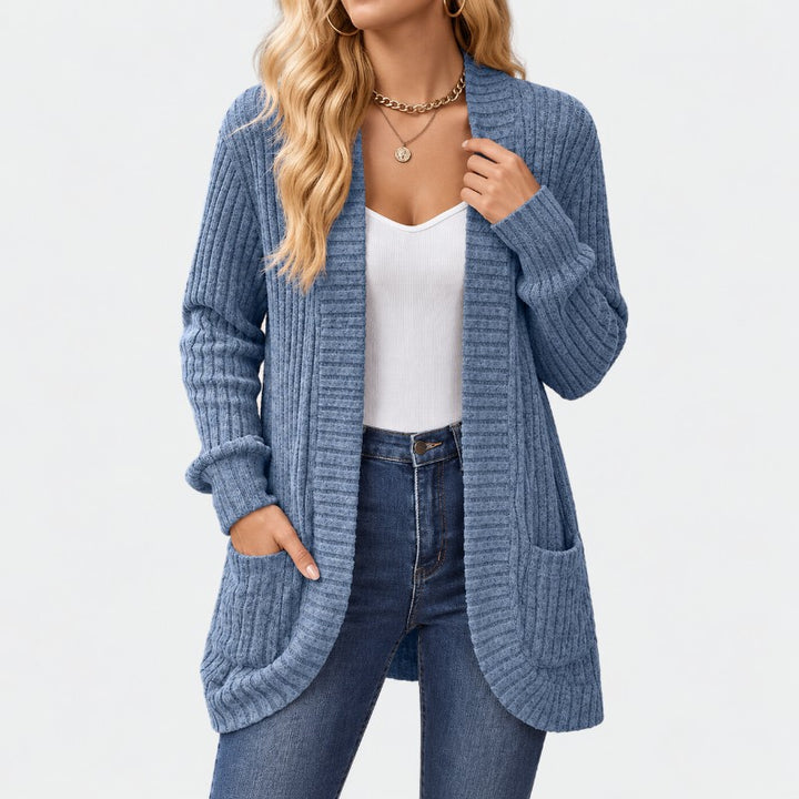 Ribley Open Front Knit Cardigan