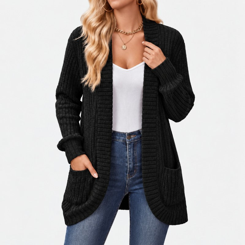 Ribley Open Front Knit Cardigan