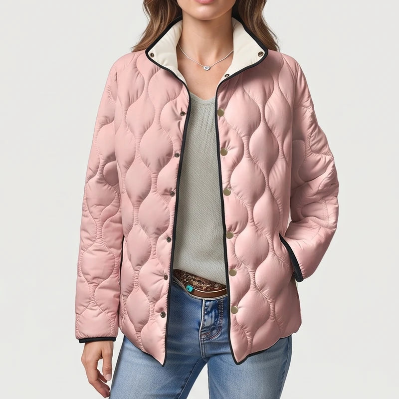Pink cotton jackets on an off-gray studio background - 2