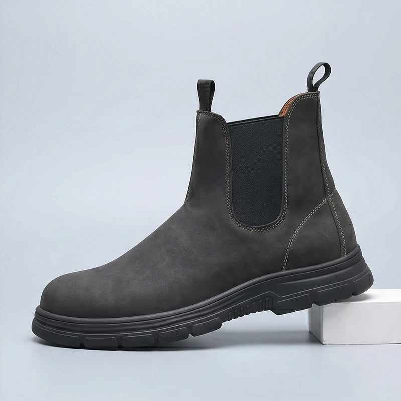 Black Granger Chelsea Boots with Thick Sole product photo - 2