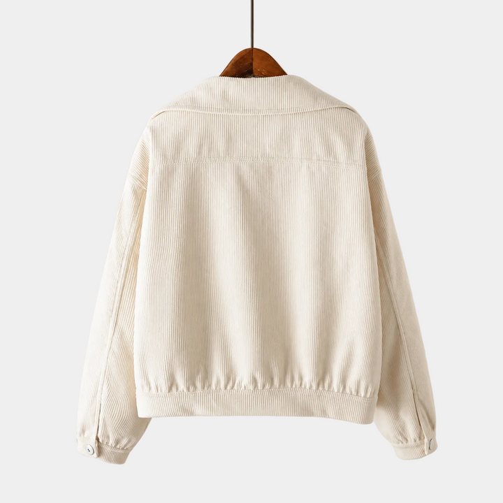 Rowan Women's Cropped Button-Up Corduroy Jacket