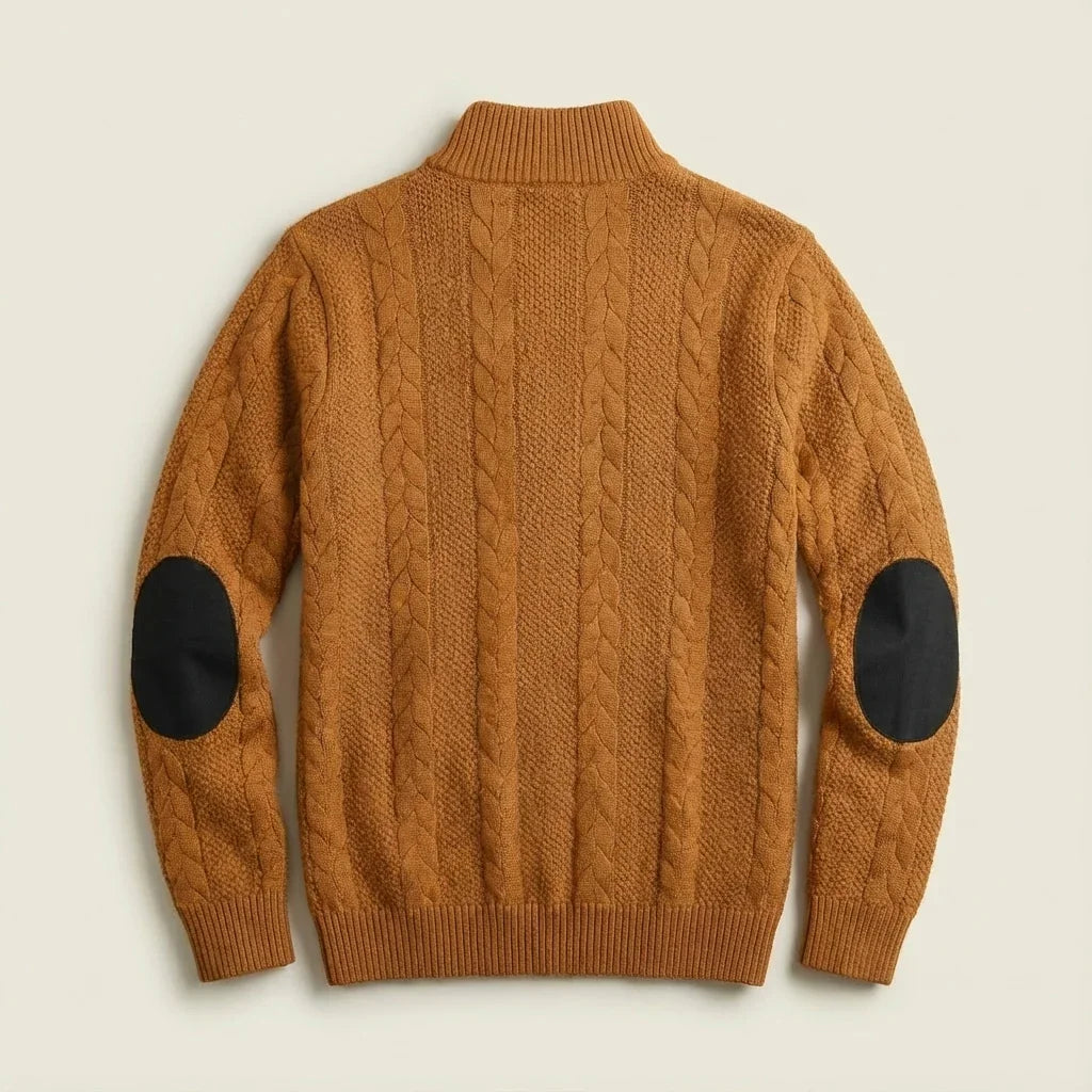 Rowan Men's Cable Knit Pullover Sweater
