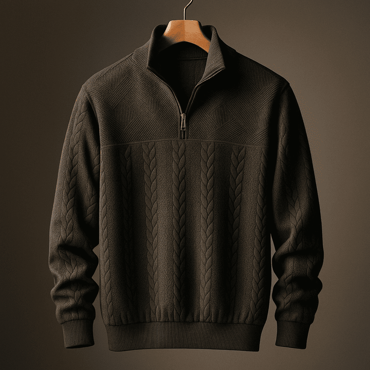 Ridgemont Men's Cable Knit Quarter-Zip