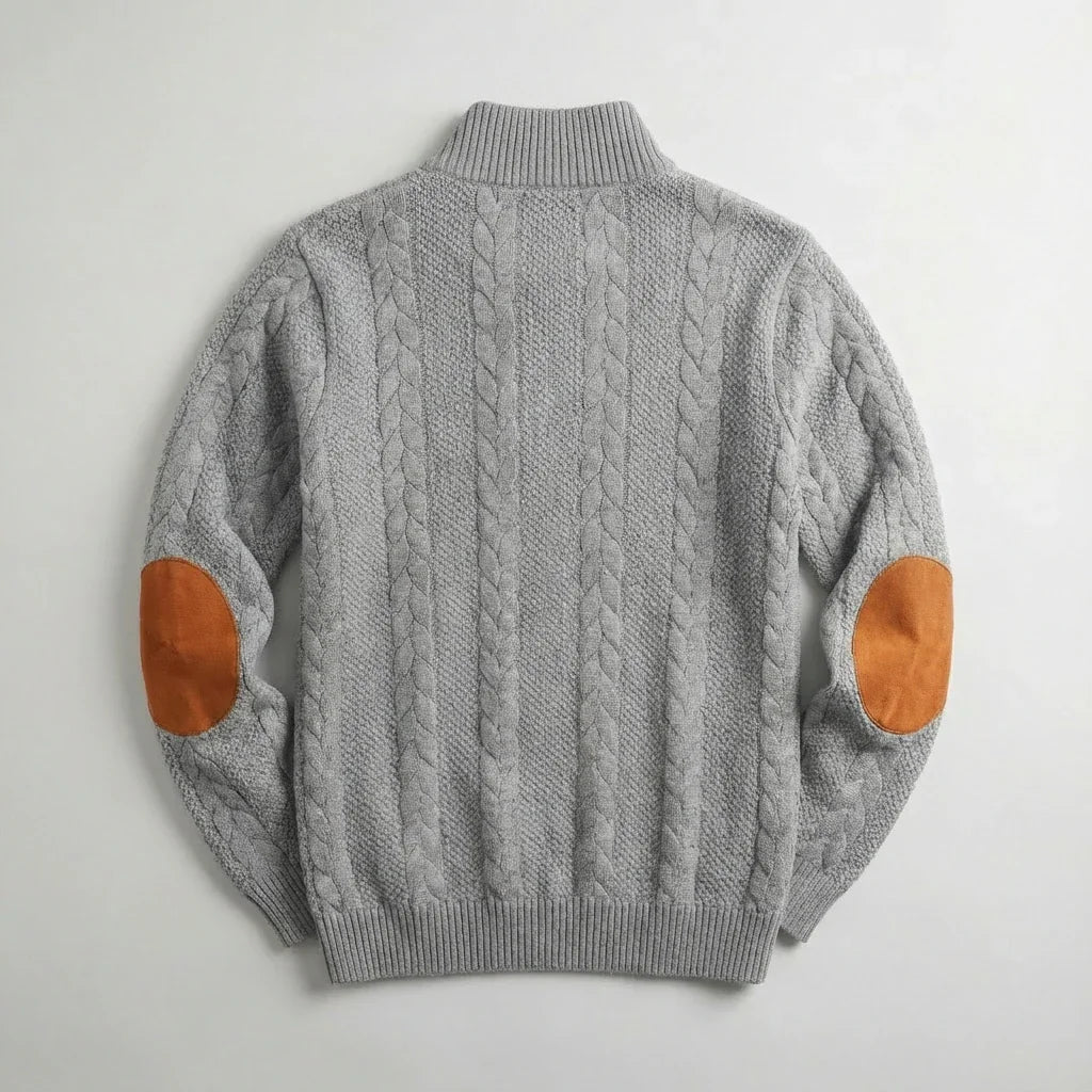 Rowan Men's Cable Knit Pullover Sweater