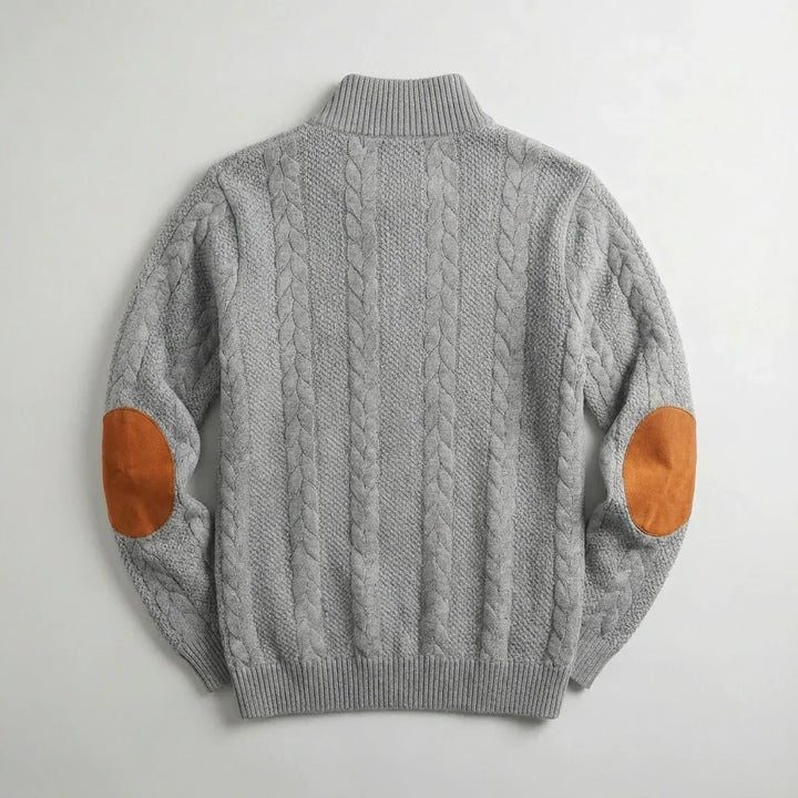 Rowan Men's Cable Knit Pullover Sweater