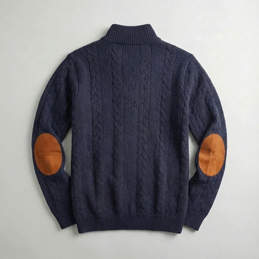 Rowan Men's Cable Knit Pullover Sweater