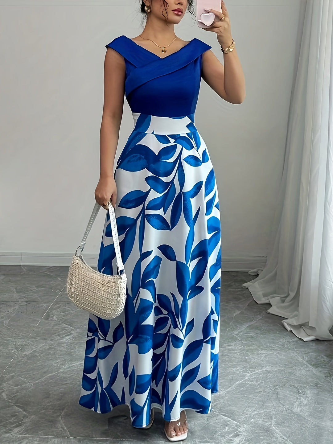 Harlow Women's Floral A-Line Maxi Dress