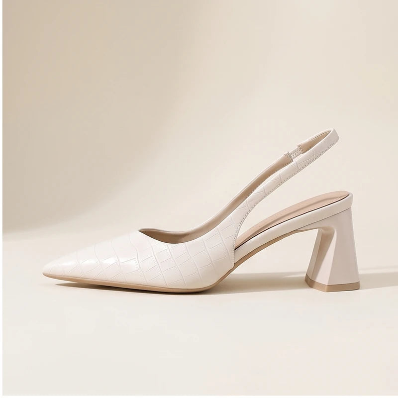 Pink heel in a studio background - 2
