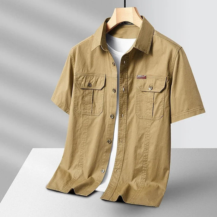 Ridgefield Men's Short Sleeve Utility Cargo Shirt