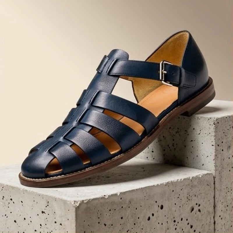 Blue Rafferty Genuine Leather Fisherman Sandals product photo