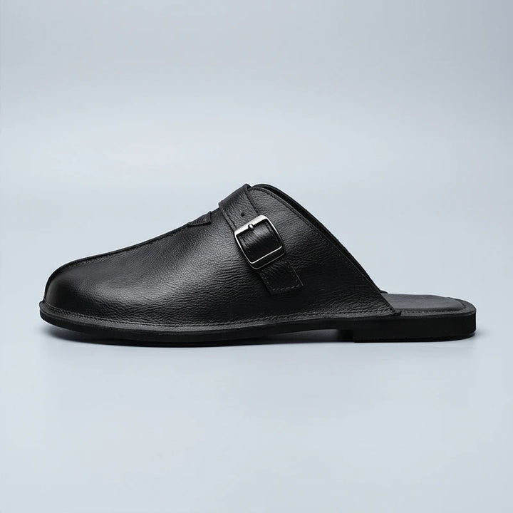 C1 Fenwick Genuine Leather Slip-On Mules product photo - 2