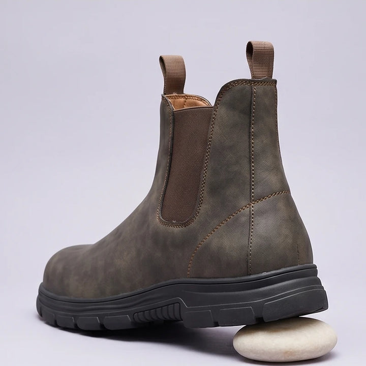 Brown Granger Chelsea Boots with Thick Sole product photo - 3