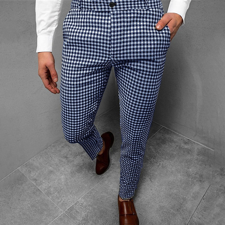 Aldous Tailored Checkered Pants