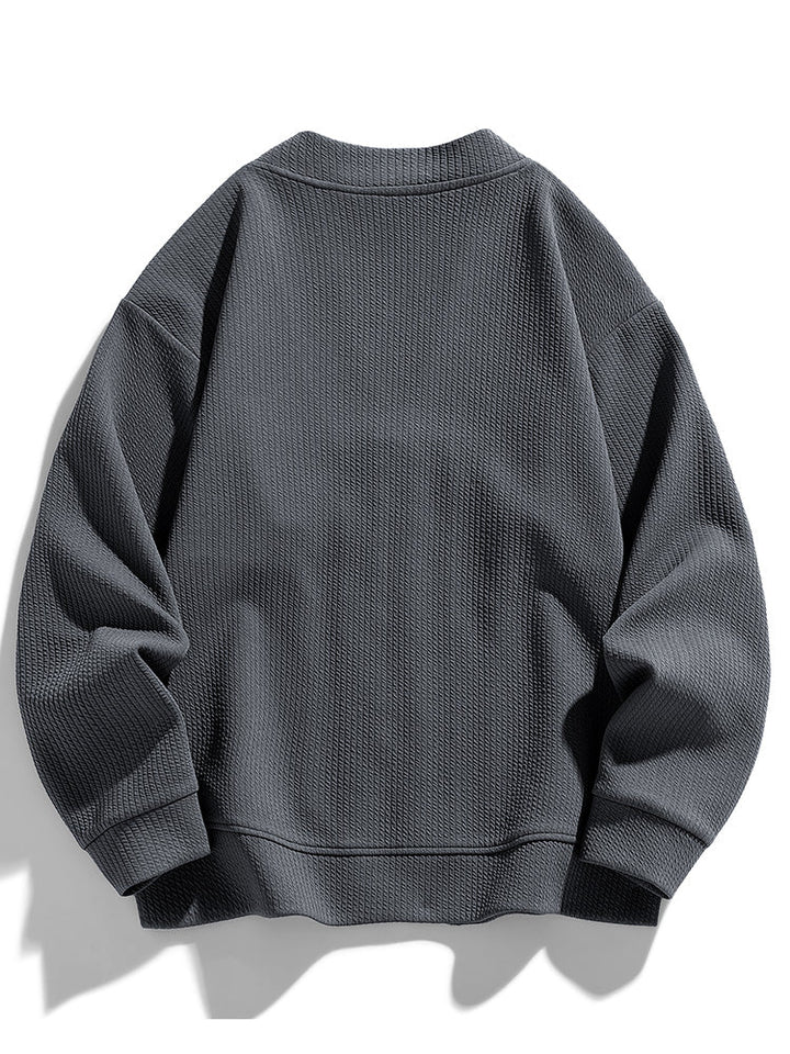 Cascade Men's Textured Knit Cardigan