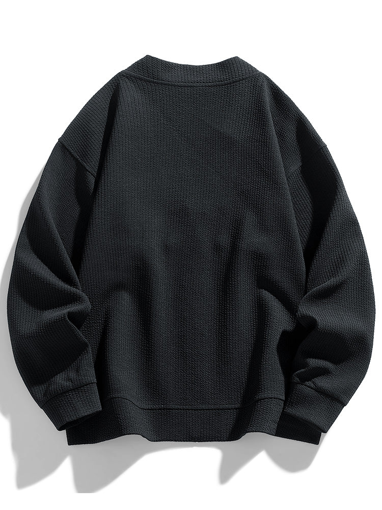 Cascade Men's Textured Knit Cardigan