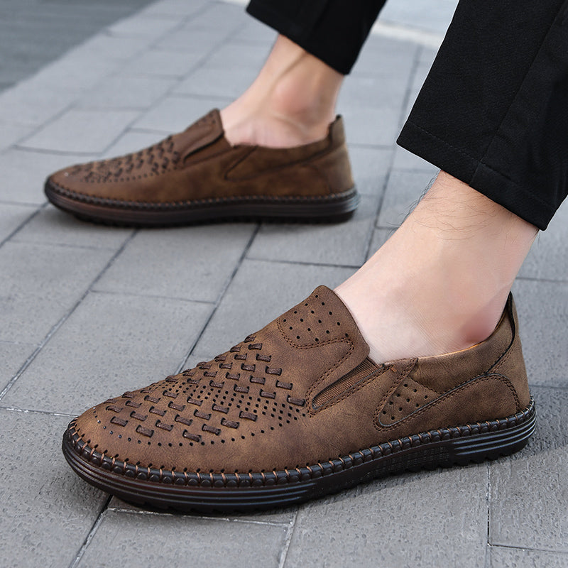 Kieran Men's Woven Slip-On Loafers