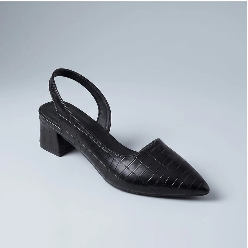 Black heels in a studio background - 2