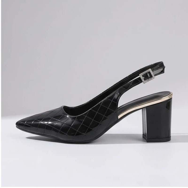 Black heel in a studio background - 2