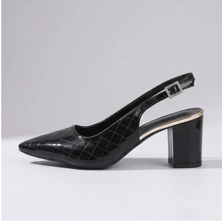 Black heel in a studio background - 2