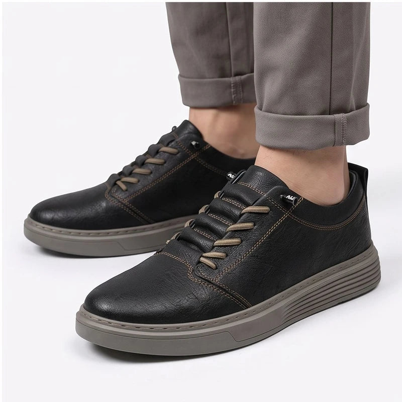 Model wearing Black oxford in a studio - 2