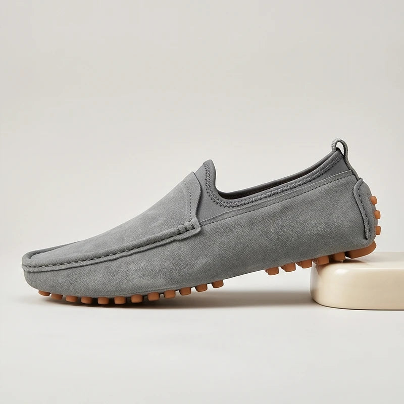 Gray Graydon Suede Slip-On Loafers product photo - 2