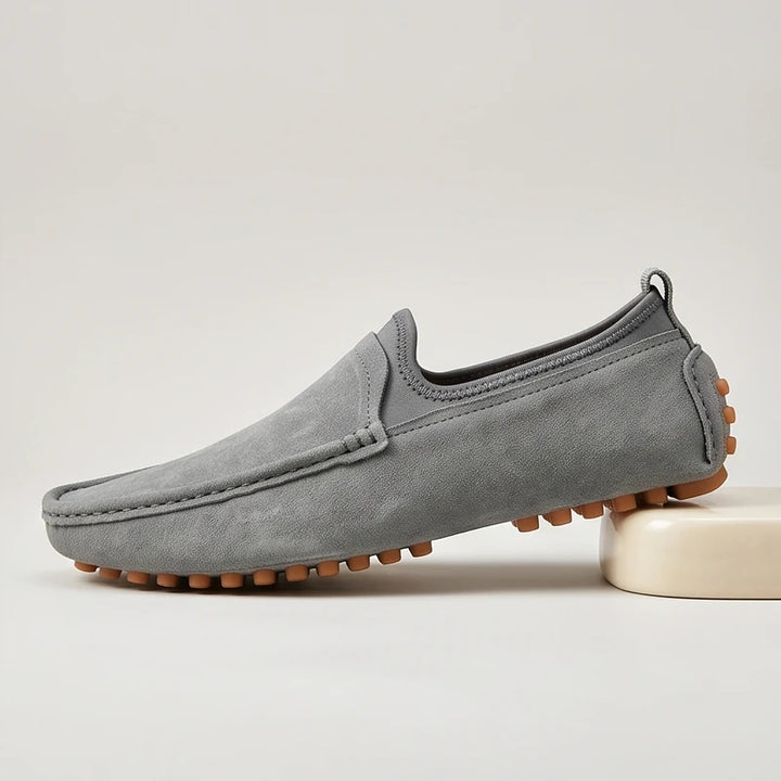 Gray Graydon Suede Slip-On Loafers product photo - 2