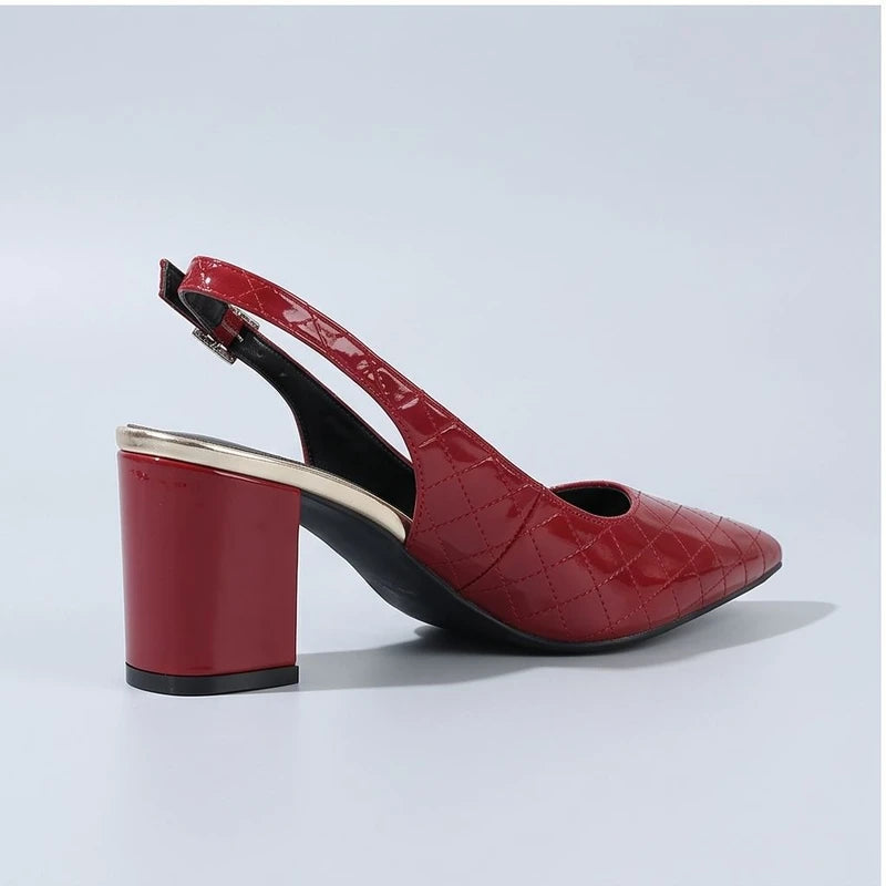Red heel in a studio background - 3