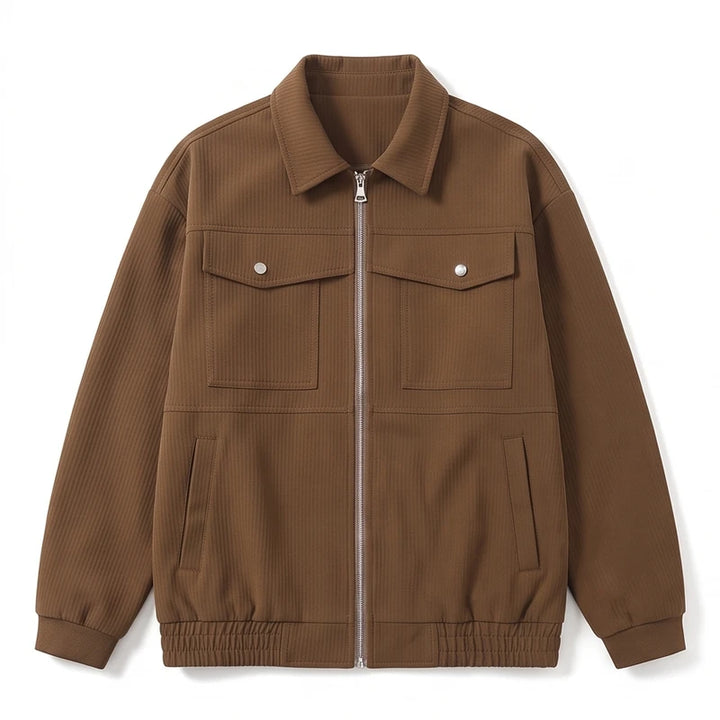 Brown jacket on a white background