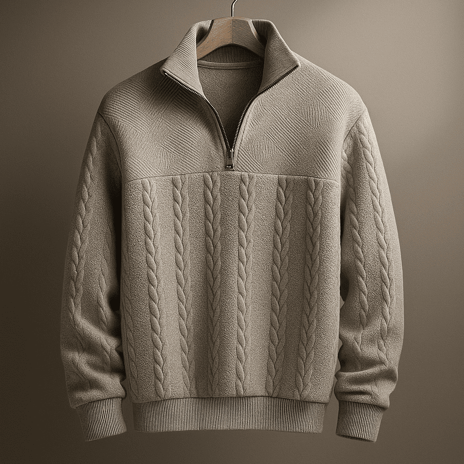Ridgemont Men's Cable Knit Quarter-Zip