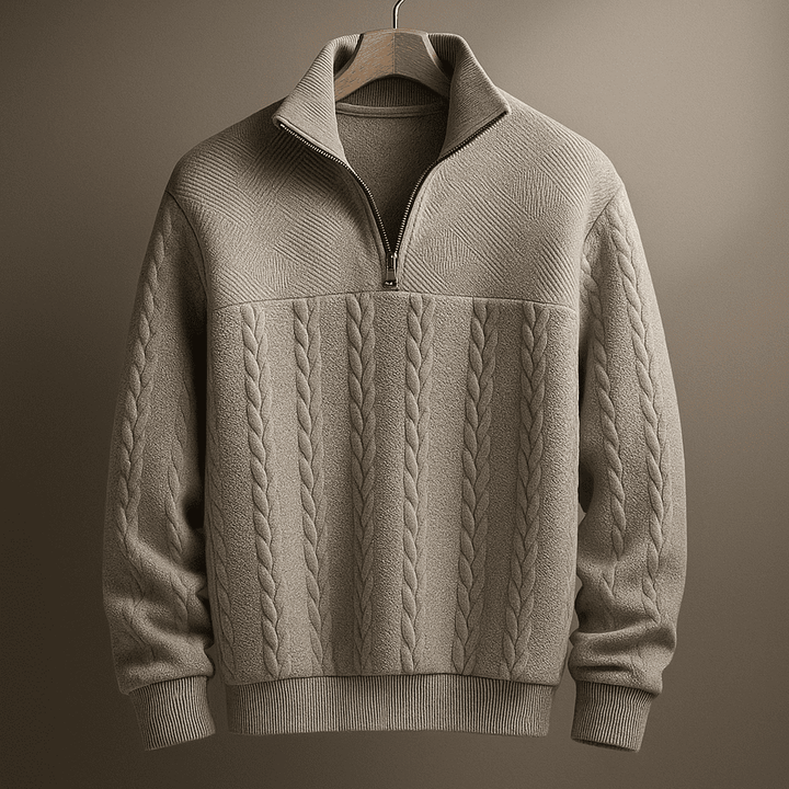 Ridgemont Men's Cable Knit Quarter-Zip