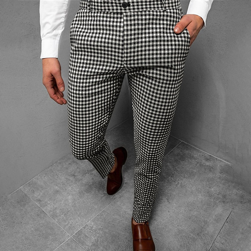 Aldous Tailored Checkered Pants