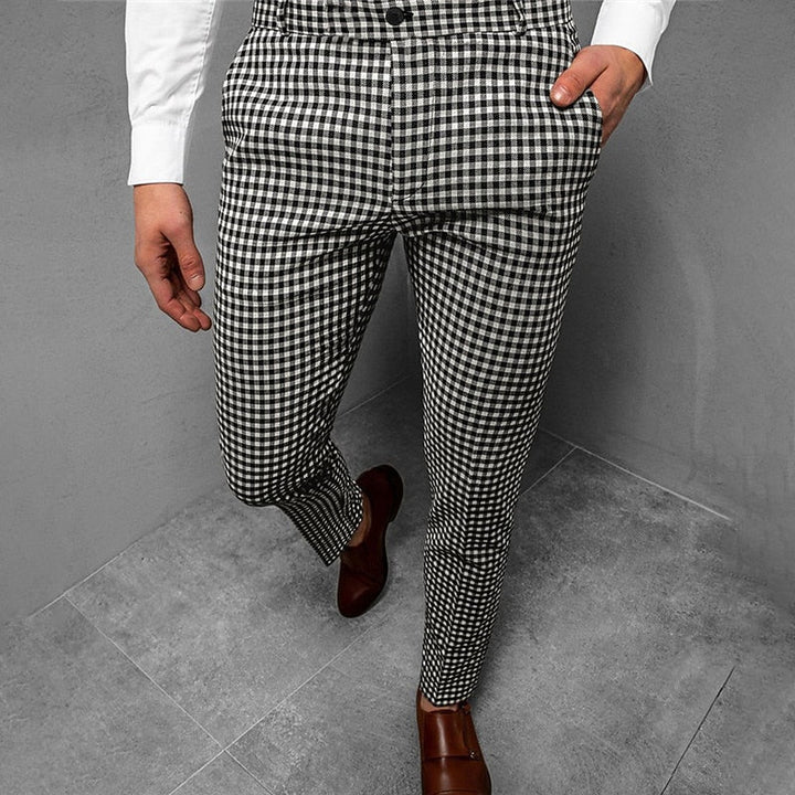 Aldous Tailored Checkered Pants