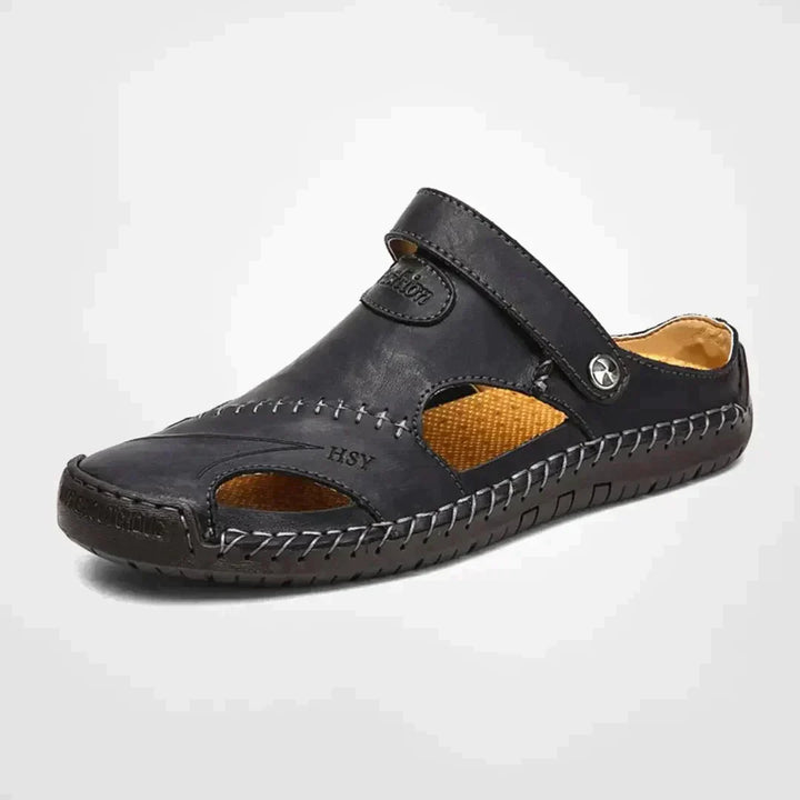 Kestlyn Men's Genuine Leather Fisherman Sandals