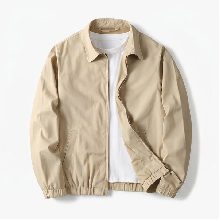 Beige jacket on a white background