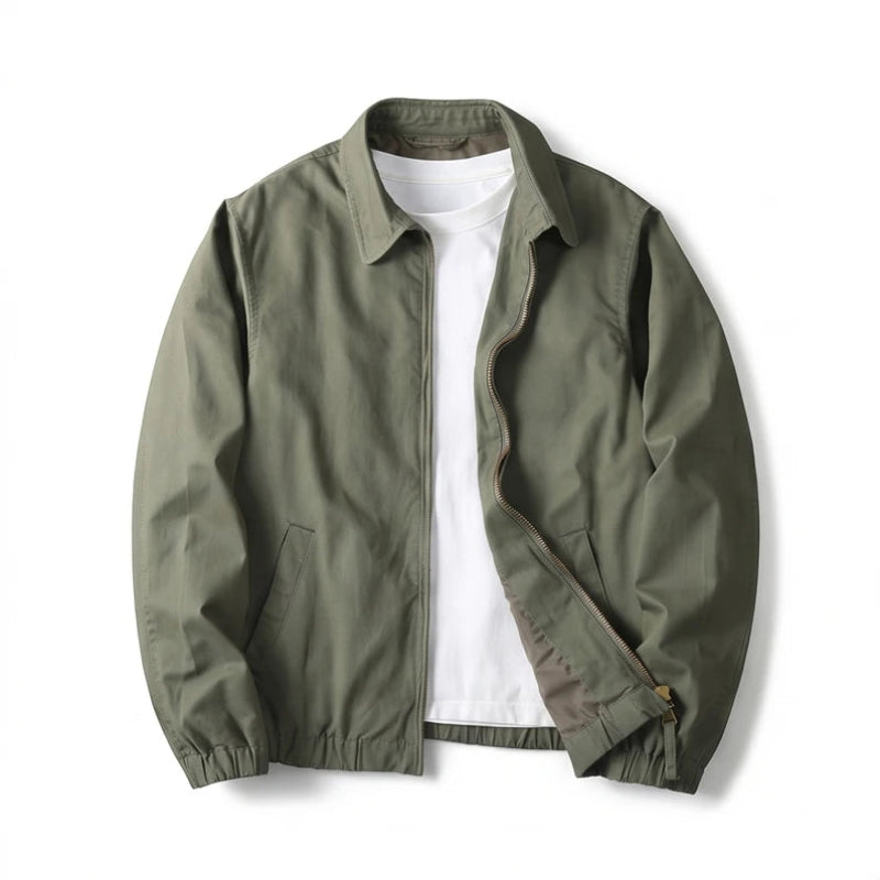 Khaki jacket on a white background