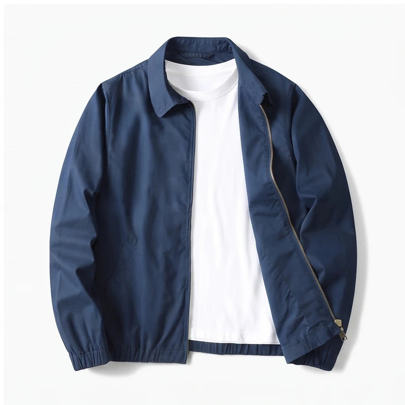 Navy jacket on a white background - 3