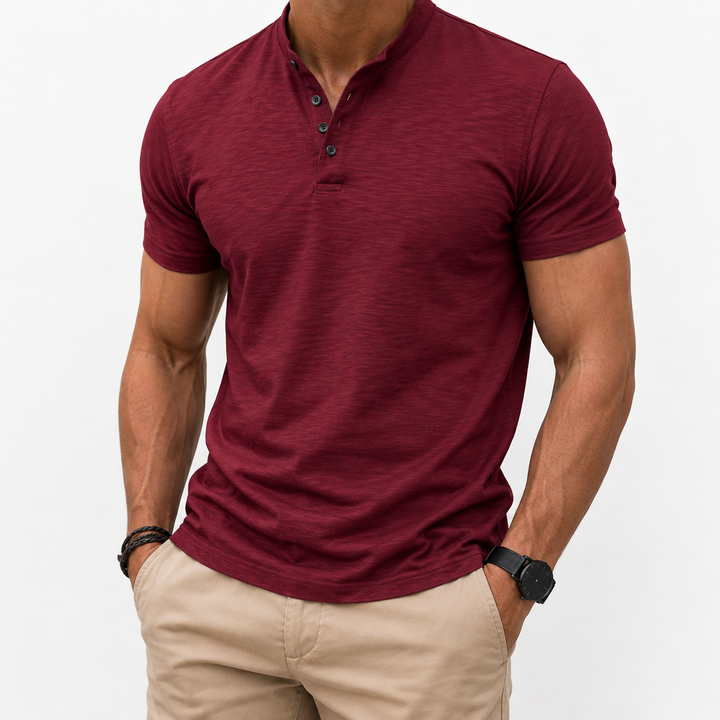Keston Men's Henley Polo Shirt
