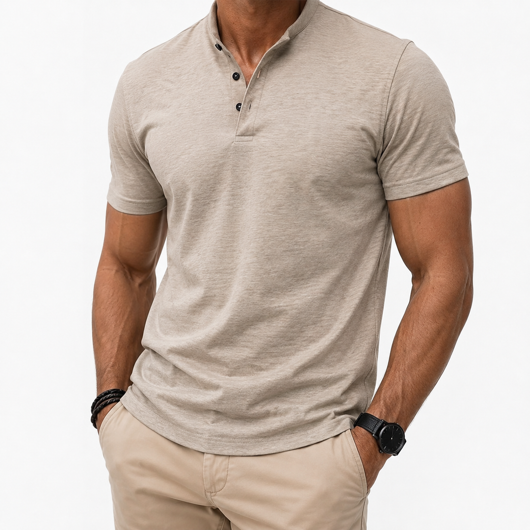 Keston Men's Henley Polo Shirt