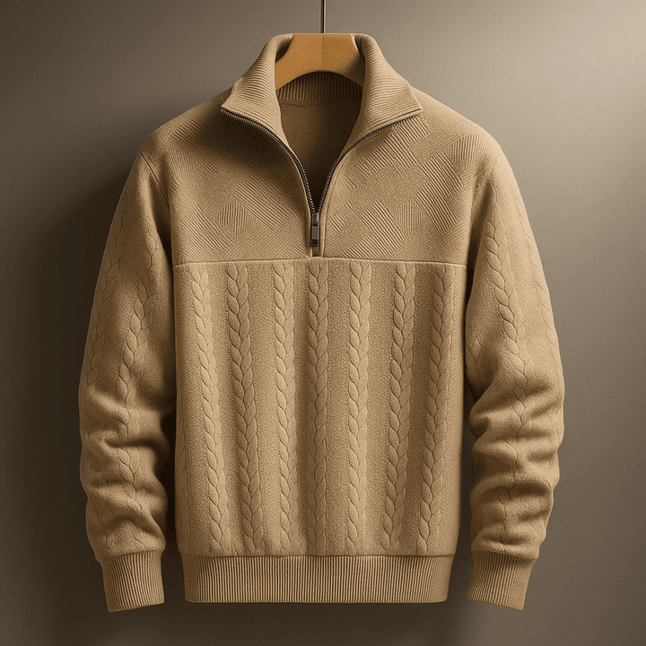Ridgemont Men's Cable Knit Quarter-Zip