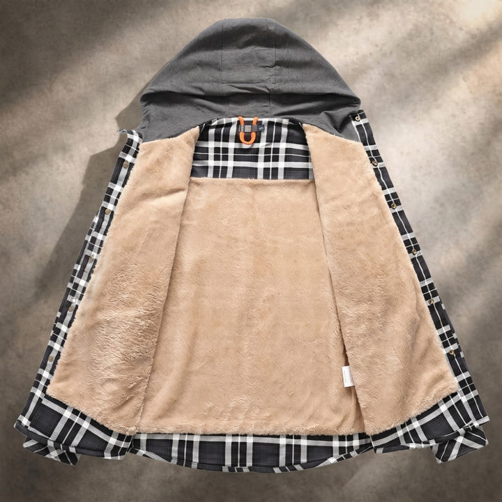 Harland Men's Flannel Hooded Jacket