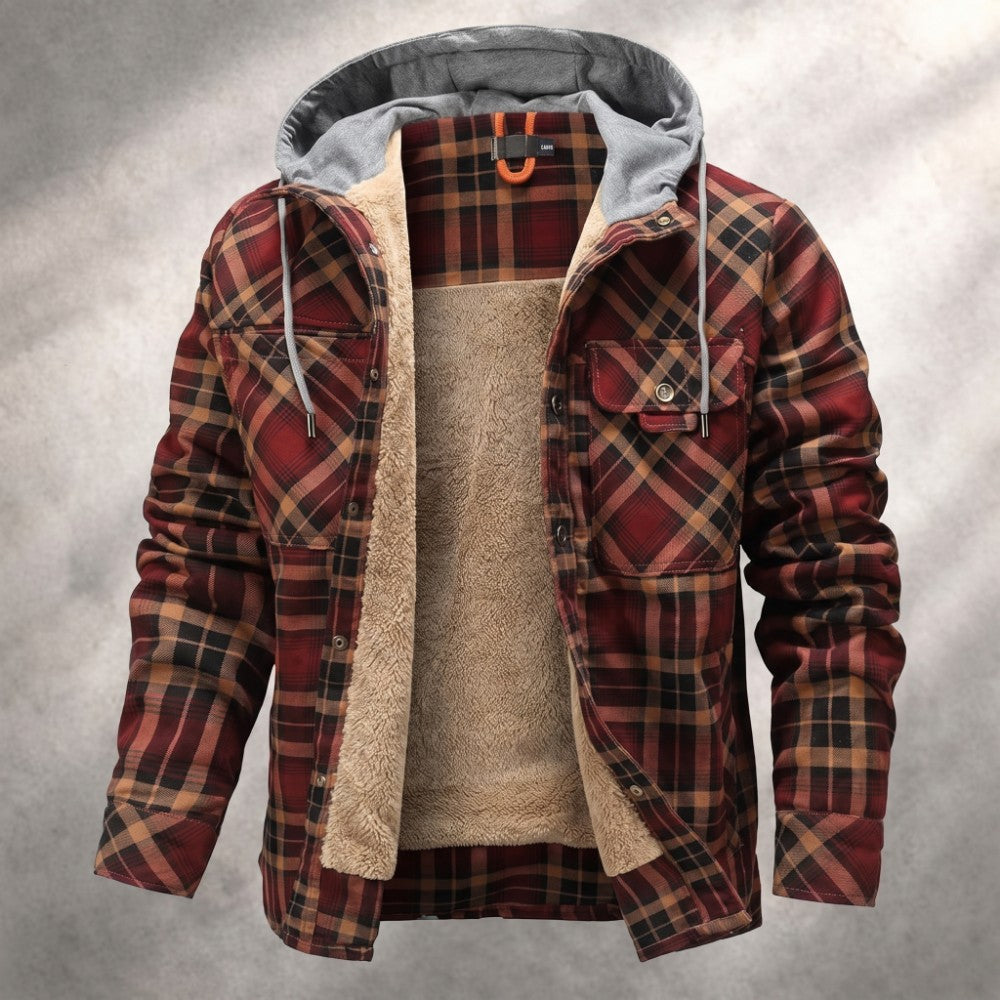 Harland Men's Flannel Hooded Jacket