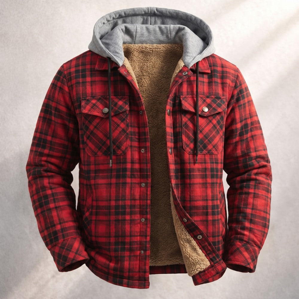 Harland Men's Flannel Hooded Jacket