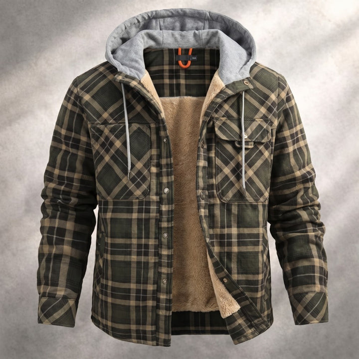 Harland Men's Flannel Hooded Jacket