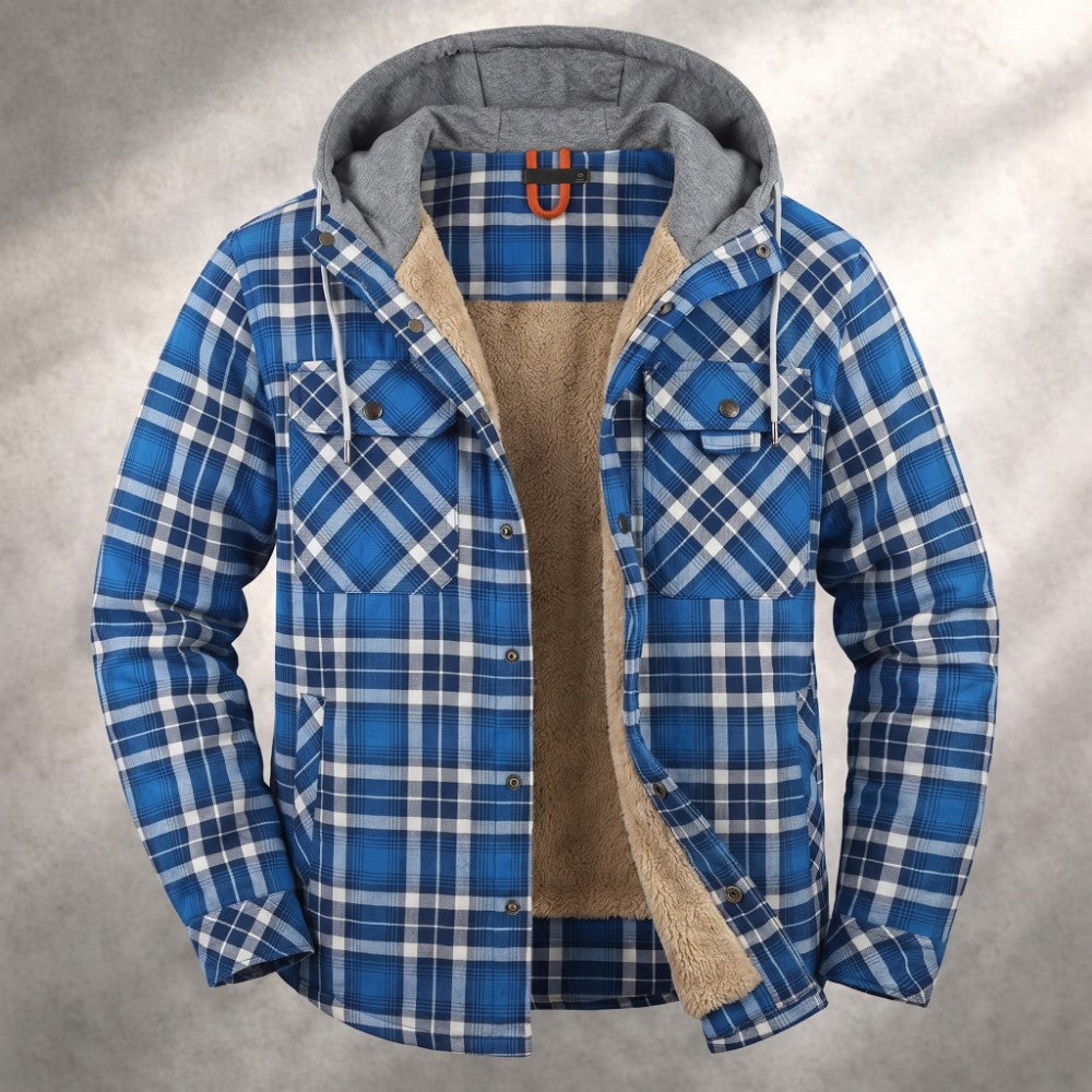 Harland Men's Flannel Hooded Jacket
