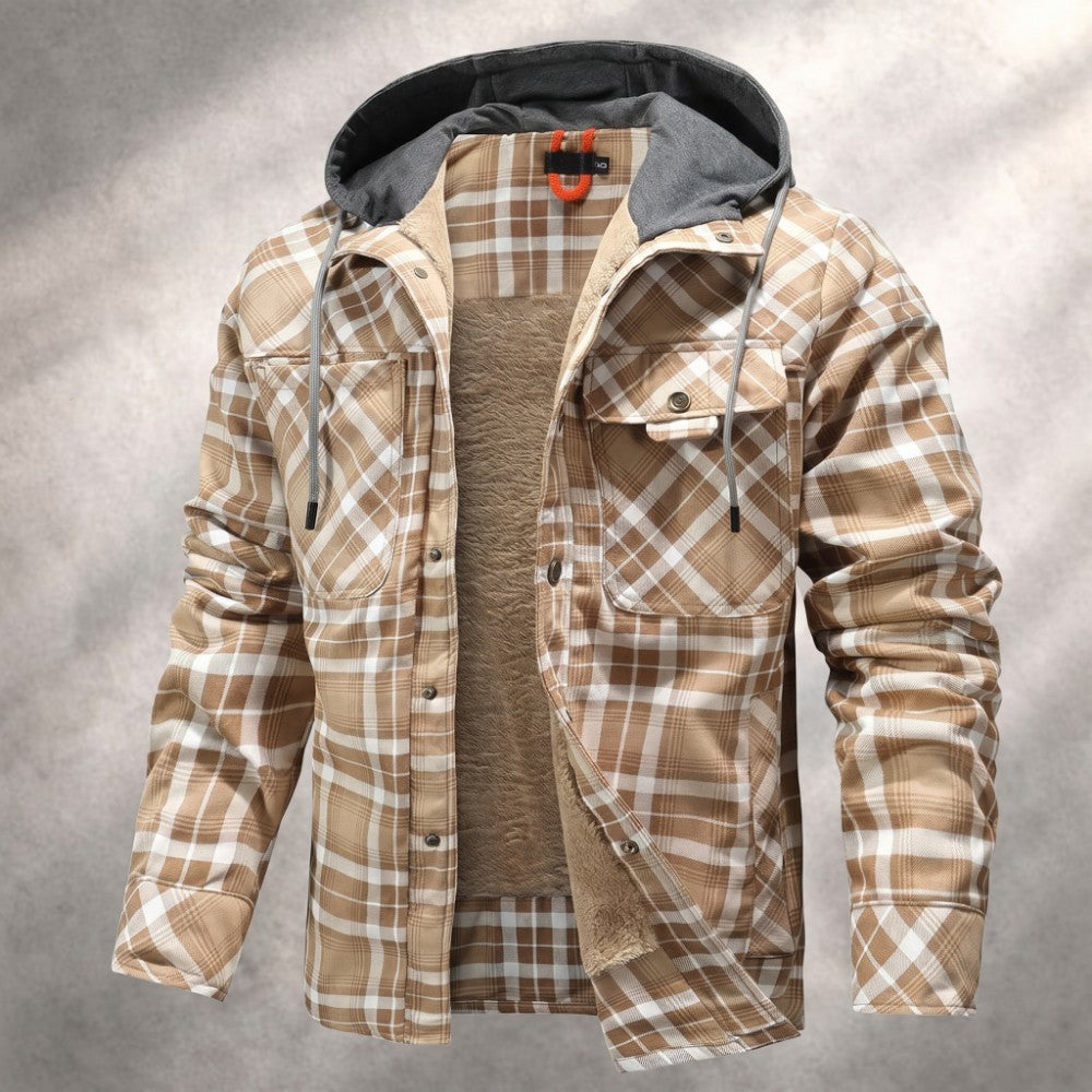 Harland Men's Flannel Hooded Jacket