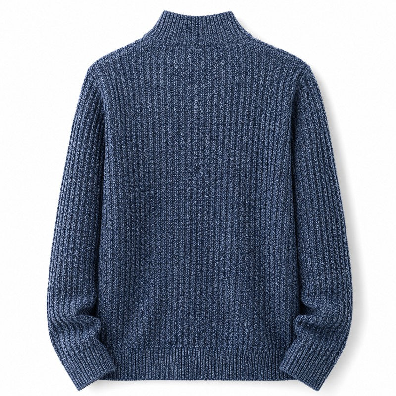 Dawson Men's Merino Wool Zip-Up Sweater