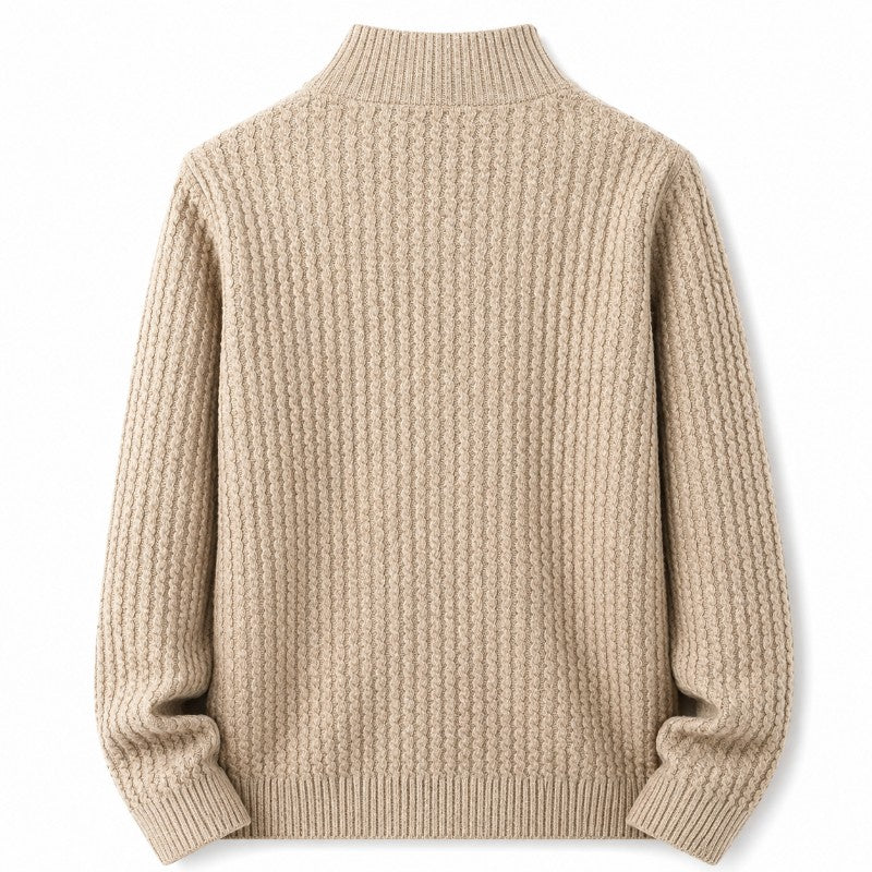 Dawson Men's Merino Wool Zip-Up Sweater
